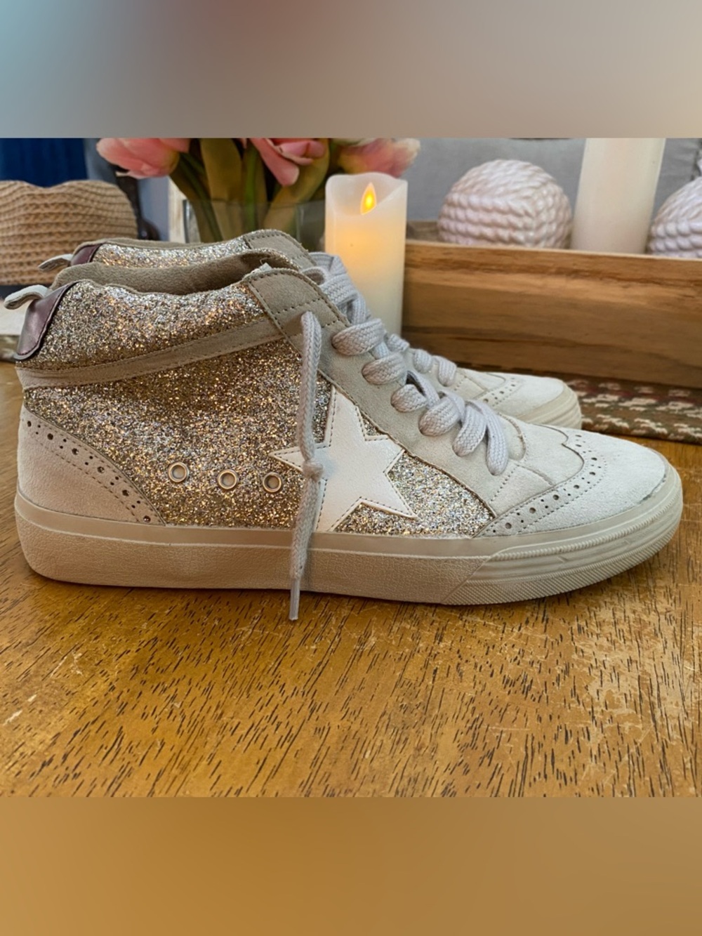 Shu Shop Womens Paulina High Top Fashion Sneaker